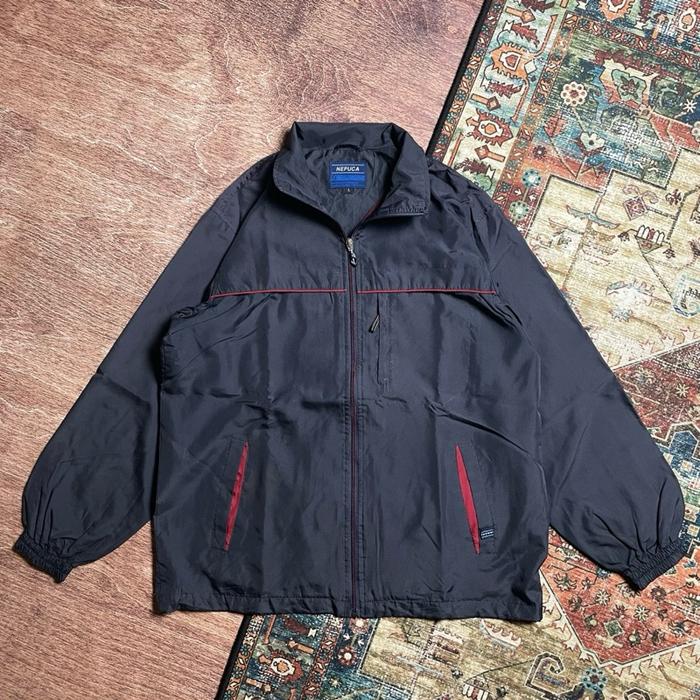 Nepuca Navy windbreaker jacket colorblock sergio tacchini