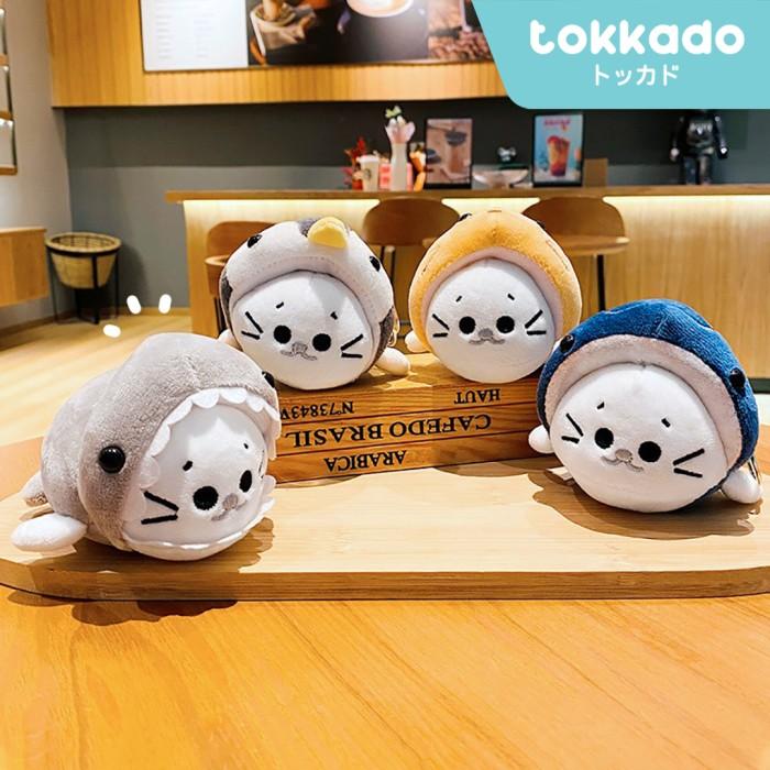 TOKKADO Seal Keychain Gantungan Kunci Karakter Boneka Anjing Laut Unik Lucu