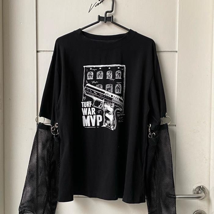Punk Rave Black Mesh T-shirt