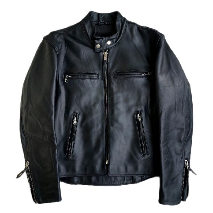 Kadoya Jaket Kulit Biker Caferacer Single rider Leather Jacket Vintage Classic Retro