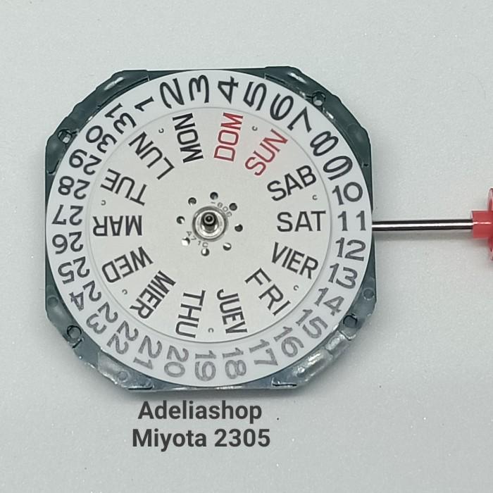 Y✔NW MESIN JAM TANGAN MIYOTA 2305 TANGGAL HARI SAMPING B✉93