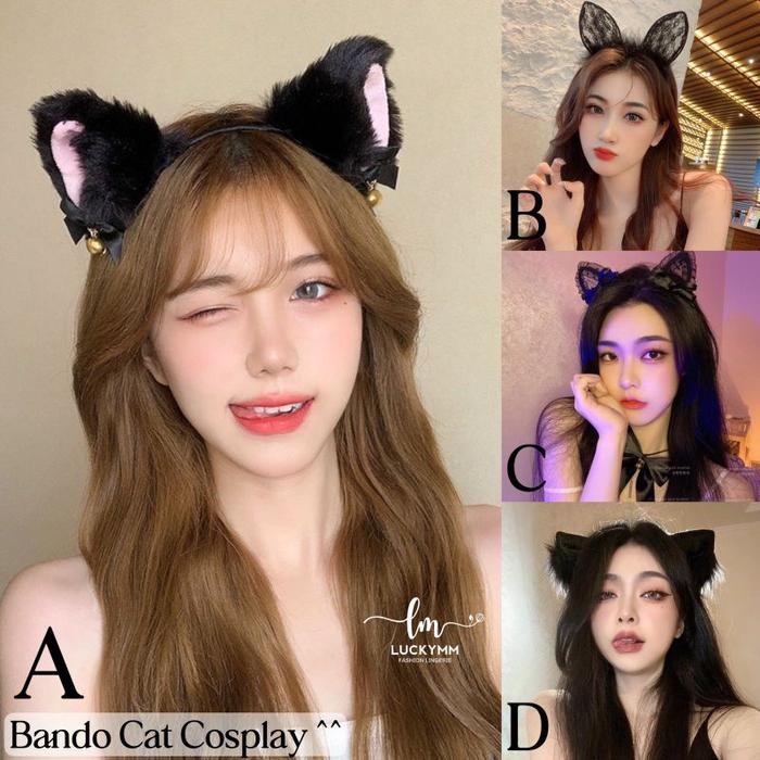 Bando Kucing Fashion Tipe A Hitam