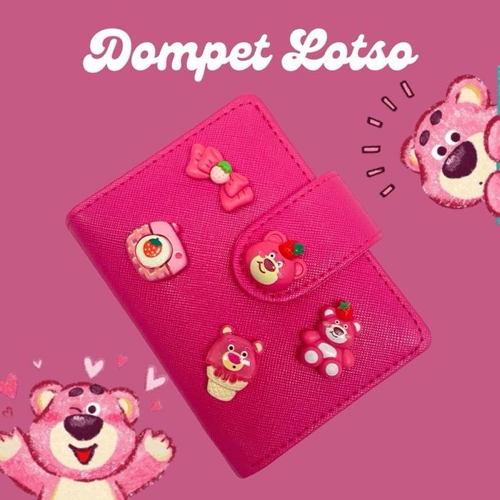 Dompet Kartu Lotso 16 Slot Motif Lotso/Dompet Lipat Photocard