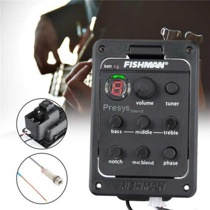 FISHMAN Presys Blend Preamp Amplifier Gitar EQ Tuner - EQ-201 memodifikasi gitar akustik Anda menjad