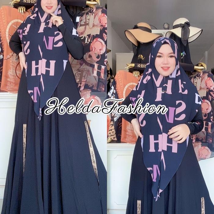 Mshee Rachel Dress Polos Khimar Printing