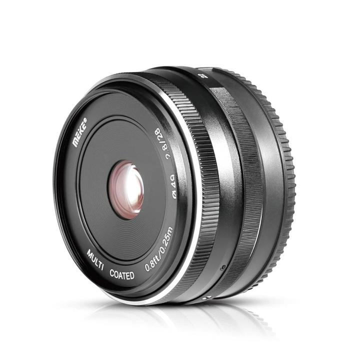 Meike 28mm f2.8 Fixed Manual Focus Lens for Olympus Panasonic