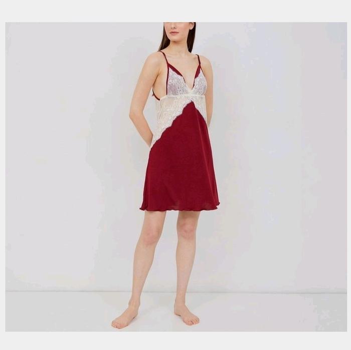 Lingerie Wanita Sexy Dress Baju Tidur Haram 066 Satin Dewasa Pendek