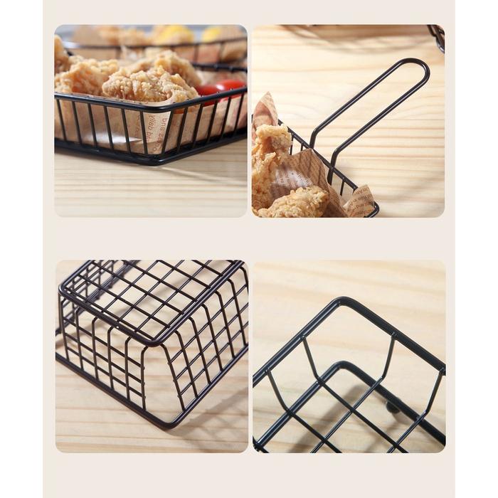 Stainless French Fries Basket Keranjang French Fries Tempat Kentang Goreng Wadah Kentang Goreng