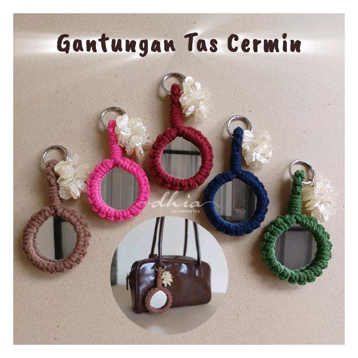Bag Charm Mirror / Gantungan Tas Cermin / Cermin Kecil / Cermin