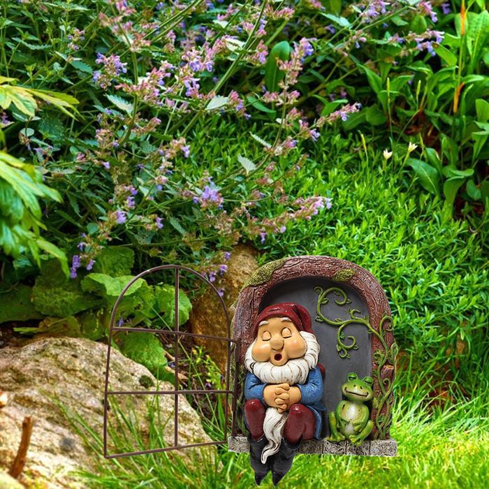 Dwarf Frog Creative Statue Garden Supplies Resin Creative Sculptures