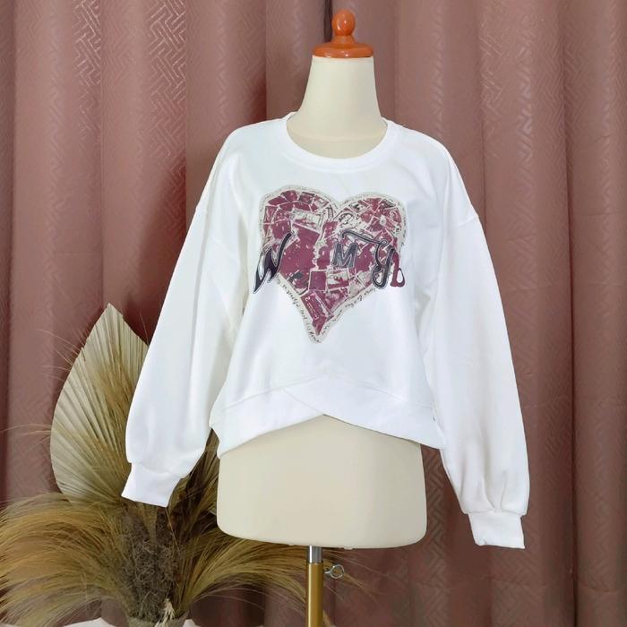 SWEATER LOVE MF Crop PREMIUM IMPORT BKK