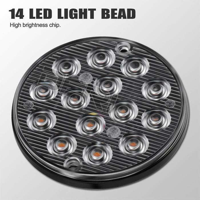 Lampu Belakang LED Bundar Aluminium 3 Inci untuk Truk Sepeda Motor