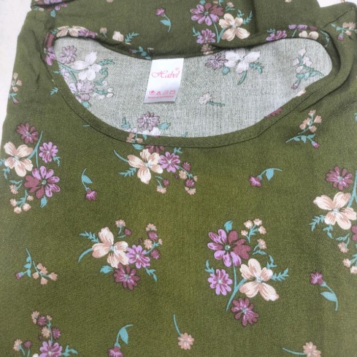 daster habel Wanita Tidur Bumil Bunga Katun Panjang Rayon Dewasa Remaja Piyama