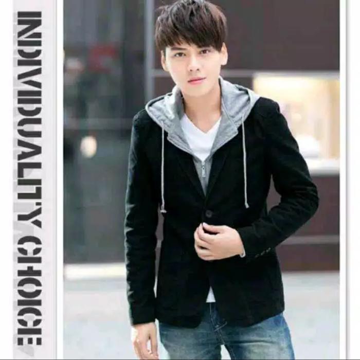Terbaru Blazer Pria Hoodie Zip / Jaket Blazer