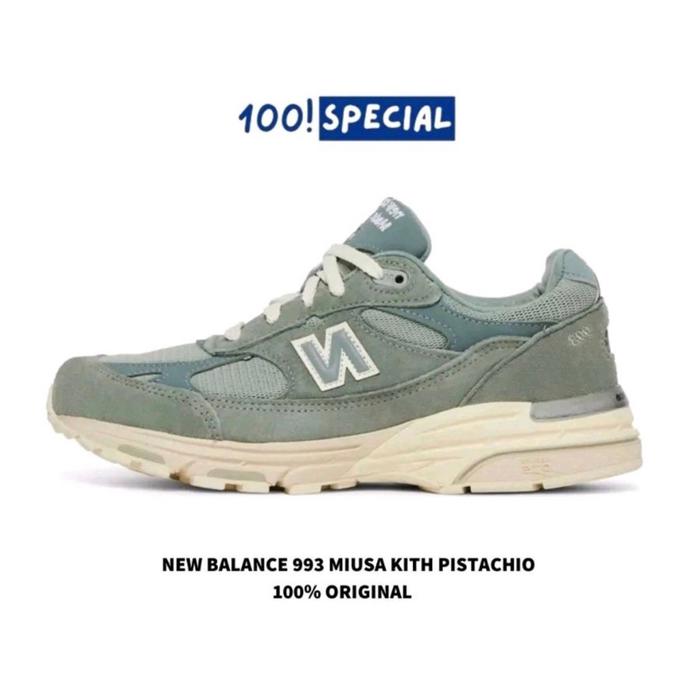 Sepatu New Balance 993 Green MiUSA Kith Pistachio BNIB