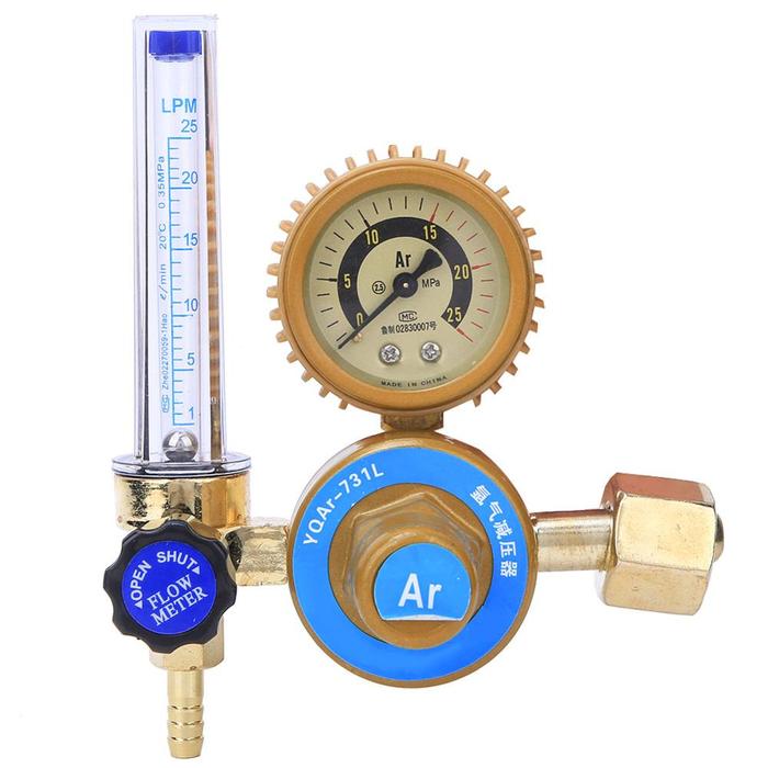 Argon CO2 Regulator Las Mig Tig Meter Regulator Pengukur Tekanan