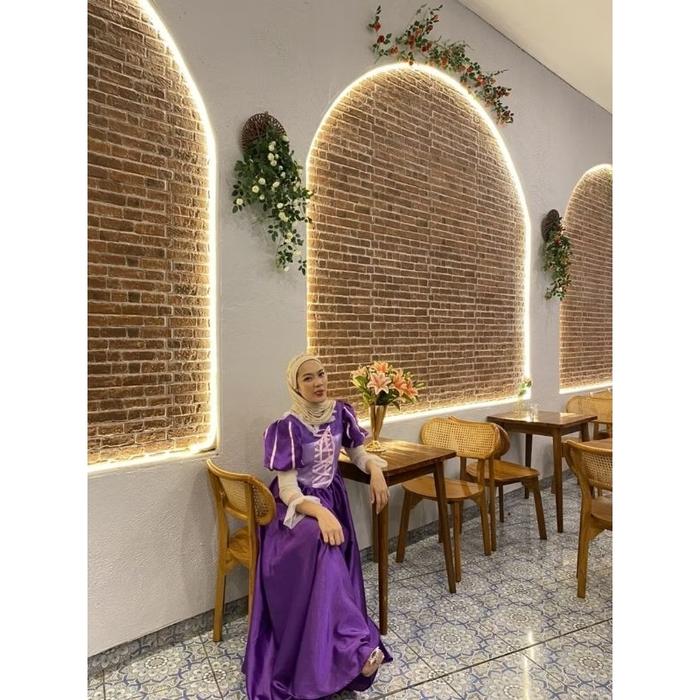 REQUEST COSTUM DRESS/DRESS RAPUNZEL