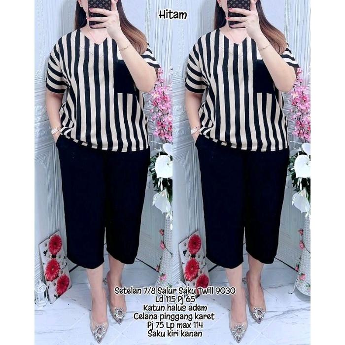 PAKET HEMAT SETELAN SALUR ANDIN 100 RIBU 3 STEL morre wanita Jumbo Oversize oneset kekinian Set Keme