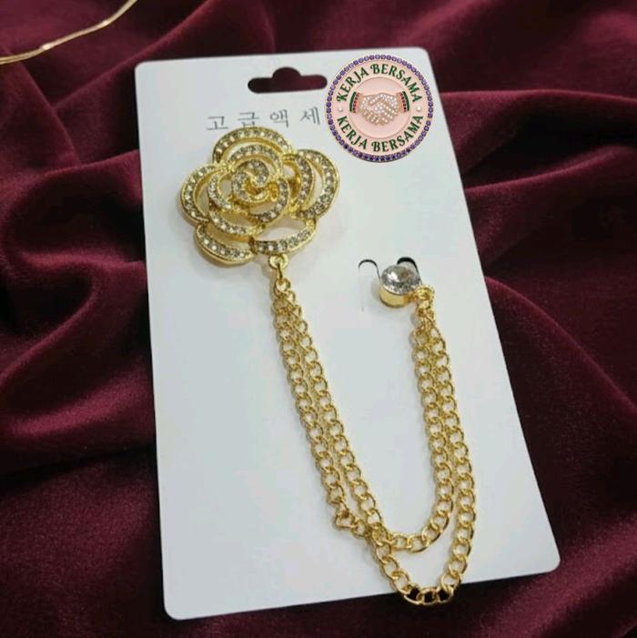 bros pin klip classic bunga