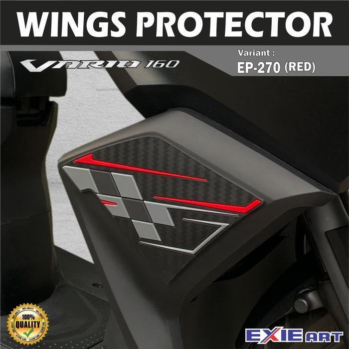 WINGS PROTECTOR MOTORCYCLE VARIO 160 - STIKER RUBBER FRONT BODY PROTECTOR VARIO OSEAN