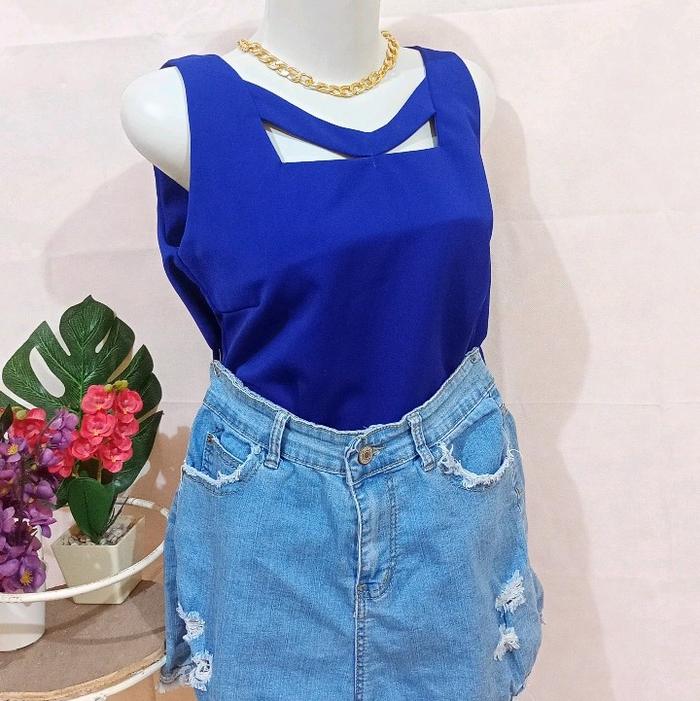 satu set tanktop hotpants