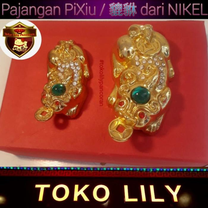 [LARISS] Pajangan PiXiu JinChan Kodok Rezeki Golden Toad Money Frog Pi Chiu Nikel PREMIUM