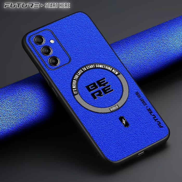 Case For Samsung A16 Softcase Terbaru Luxury Magsafe Leather Magnetic Casing Promo