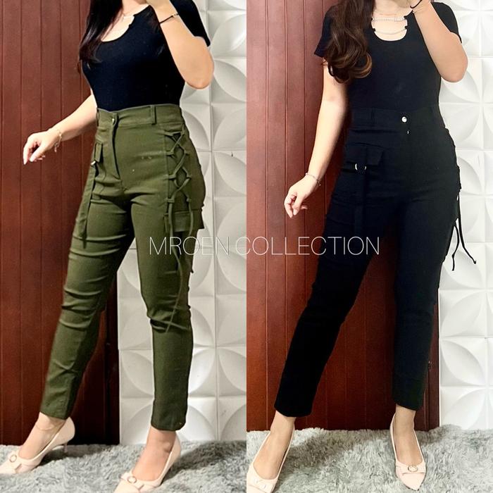 RD - READY JUMBO DAN STANDAR 11-020 CELANA VERENA PINSIL KEPANG ( bb 50-85kg) SOFT JEANS TEBAL Origi
