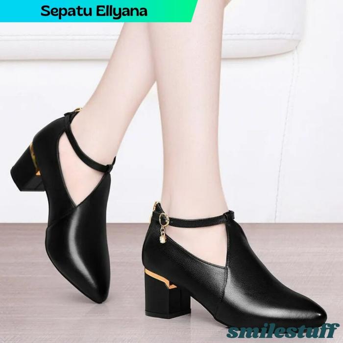Sepatu Ellyana AIW Livana Shoes / sepatu wanita semi boot / Sepatu Ellyana-AIW