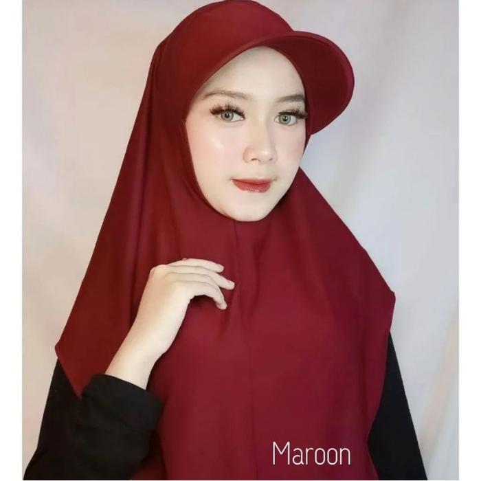 Hijab topi dewasa Sporty Olahraga Jilbab Olahraga Kerudung Sporty Olahraga Modis
