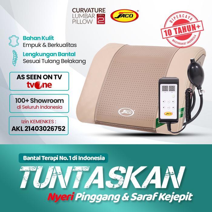 promo - terapi nyeri pinggang saraf kejepit jaco lumbar pillow 100% original
