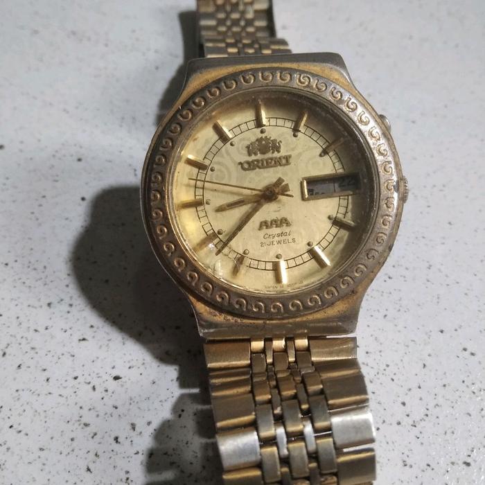 jam tangan pria orient crystal 21jewels redy