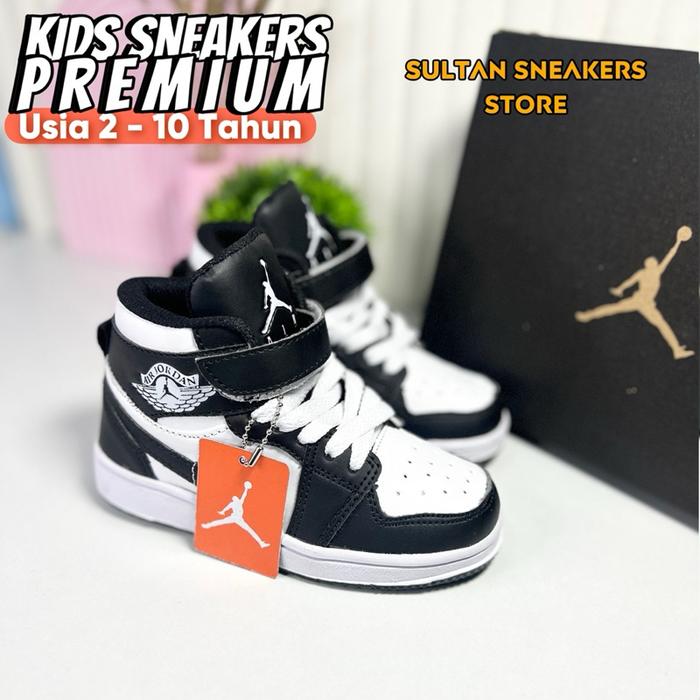 sneakers sepatu JORDAN anak usia 2-9 tahun warna navy putih merah abu hitam untuk sekolah dan jalan 