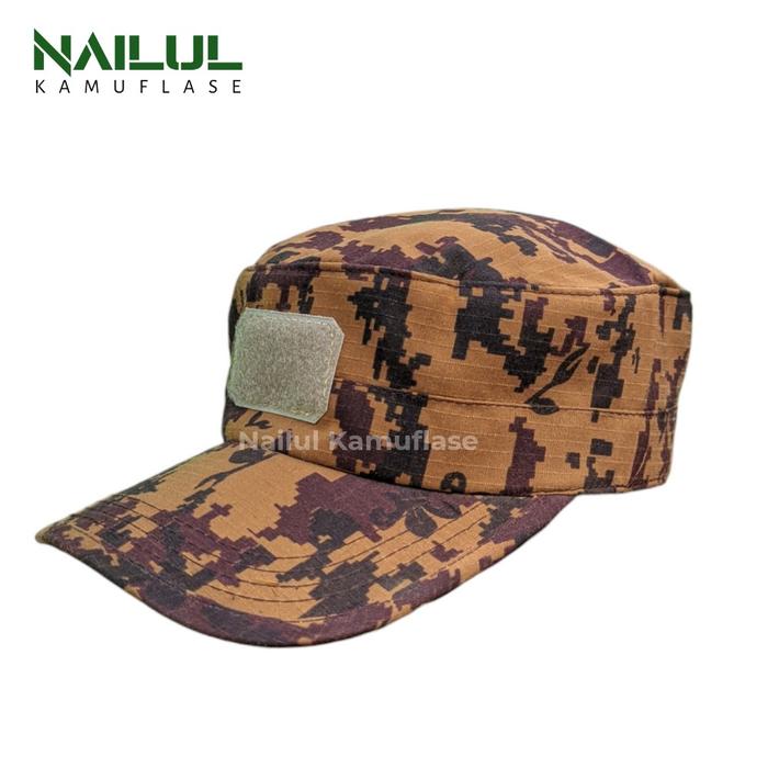 Topi Komando Pramuka Velcro Perekat - Model Terbaru Elegan
