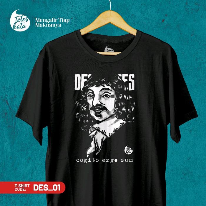 Kaos Rene Descartes Pria Distro