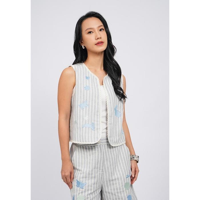 et cetera X Massicot Stripes Vest BLUE