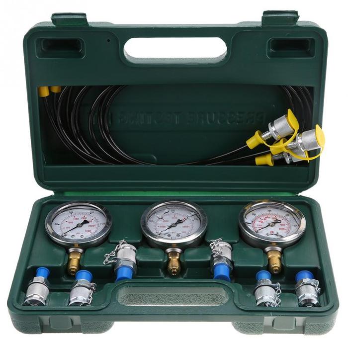 Portable Hydraulic Pressure Gauge Tester Excavator Tekanan Hidrolik