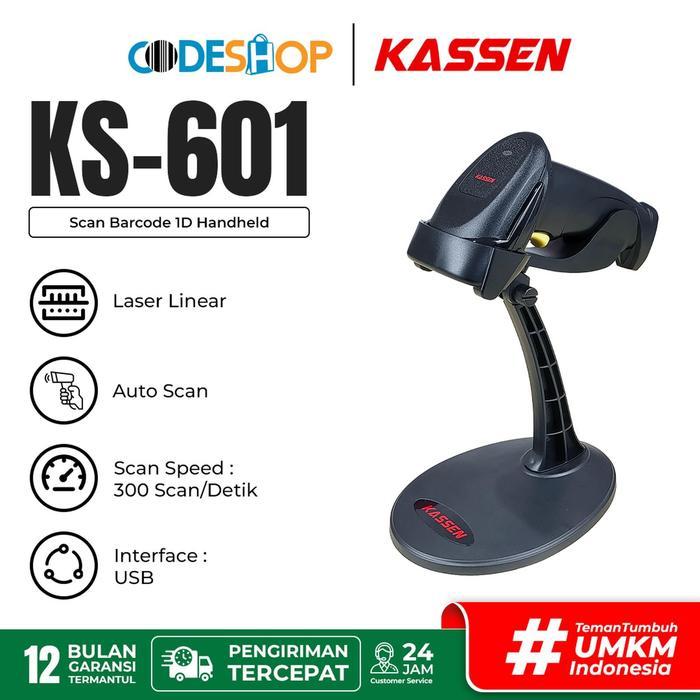 sale Kassen KS-601 Scanner Barcode AUTO SCAN MEMBACA SECARA OTOMATIS Laser