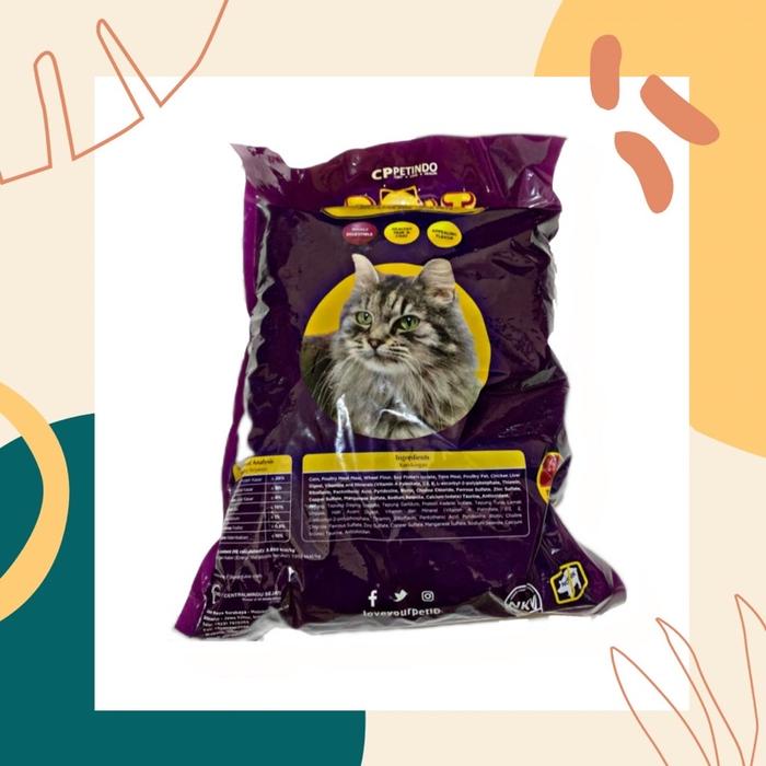 Makanan Kucing 1 Kg Kemasan Baru Merk BOLT 1KG Dry Cat Food Pakan Kucing Kering