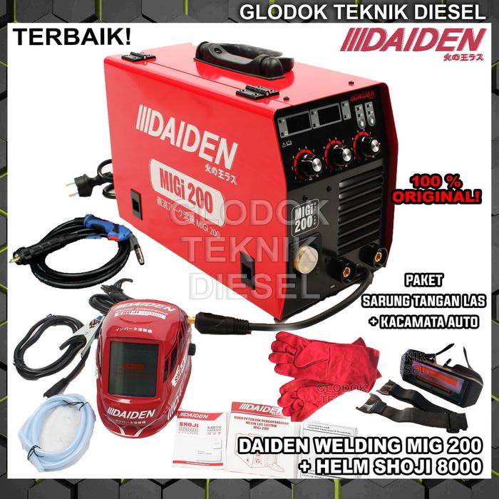 DAIDEN Mesin Las MIGi 200 TRAVO LAS INVERTER CO2 DAIDEN MIG 200 Welding Machine