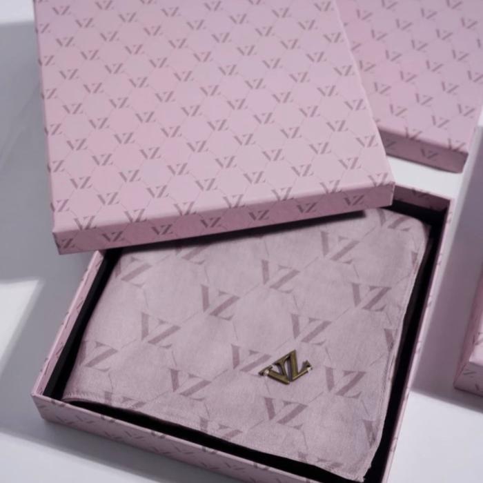 Vivi Zubedi Monogram Voal Scarf [Hijab Segi Empat]