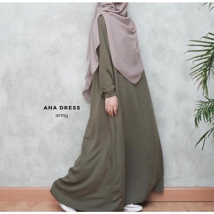 ZHAFIRA ALYA PUTRI JASMINE DRESS GAMIS SYARI POLOS / GAMIS WANITA TERBARU KANTONG KARET LEMBUT MUSLI