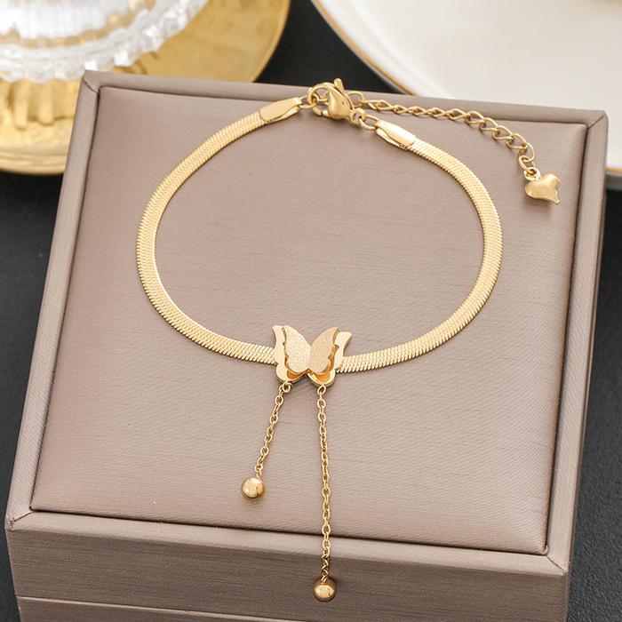 Gelang Emas Putih Model Minimalis Modern