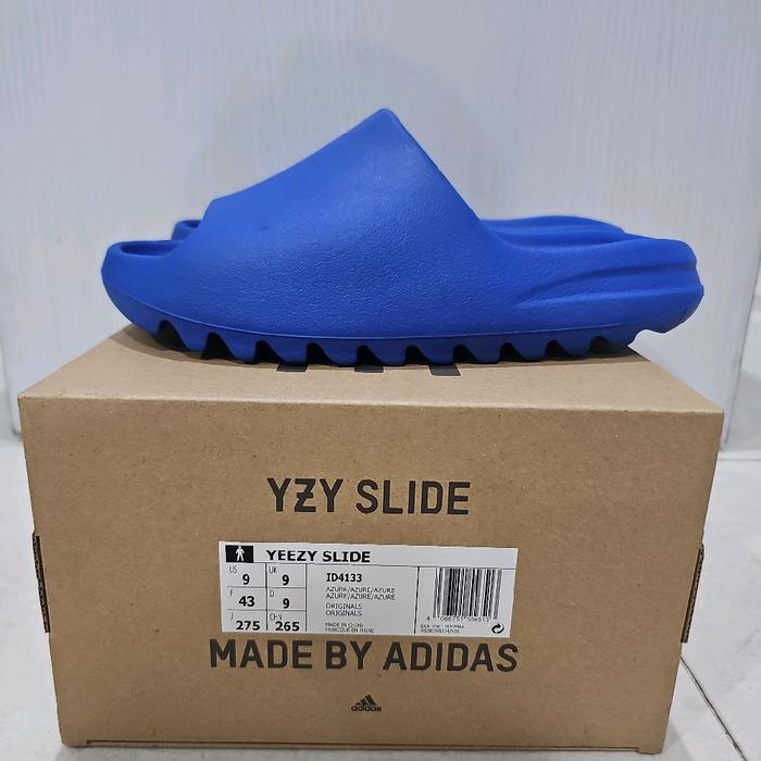 sandal yeezy slide azure blue us 9 original 100% adidas