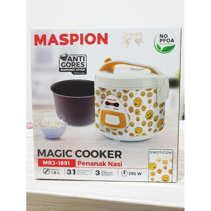 Magic Cooker Emoticon Maspion MRJ 1891 / Rice Cooker / Magic Com 1,8 L