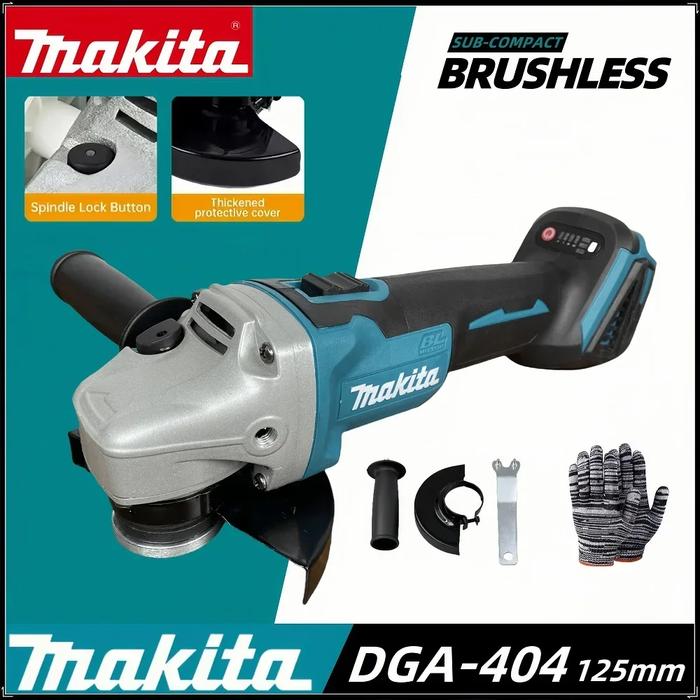 Makita DGA404 18V 125mm Brushless Lithium Electric Angle Grinder Rechargeable Cutting Machine High P