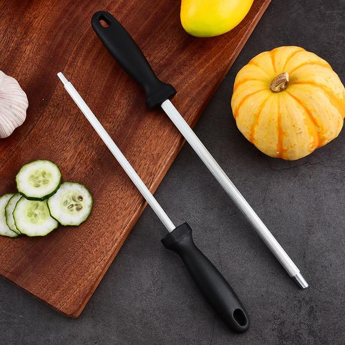 Pengasah Pisau Asahan Stick Baja 10 inch Knife Sharpener Honer Honing Stick