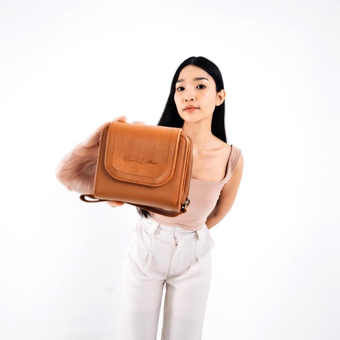 Kenes Leather Dompet Kartu Wanita Kulit Asli BONIA - Free Grafir Nama