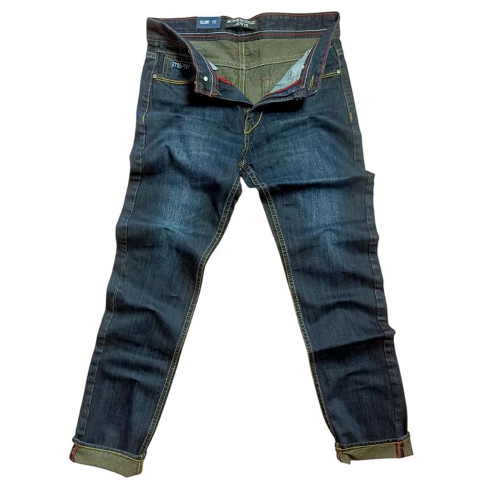 Bombboogie Jeans Premium Panjang Pria Dewasa Denim Slim Standar Fit Model Reguler Fit Bahan Denim Co