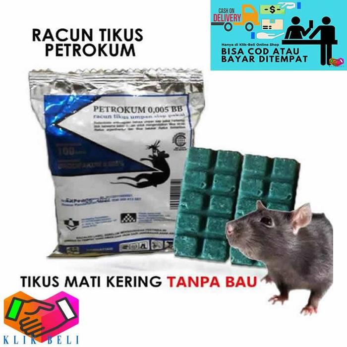 Racun Tikus Petrokum Mati Kering Rodentisida Pembasmi Tanpa Bau